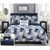 Chic Home BQS11374-AN Eliana 4 Piece Reversible Coverlet Set Embossed