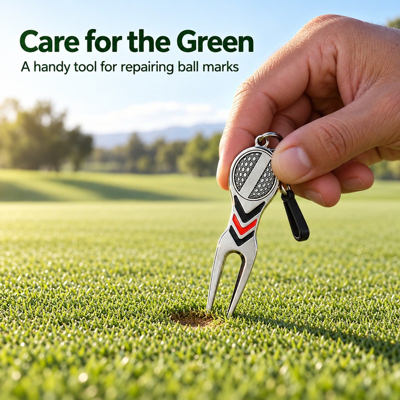 Golf Divot Repair Tool for Green Care – Aluminum Alloy