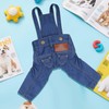 Dog Clothes Denim Overalls Pet Strap Pants for Small Puppy