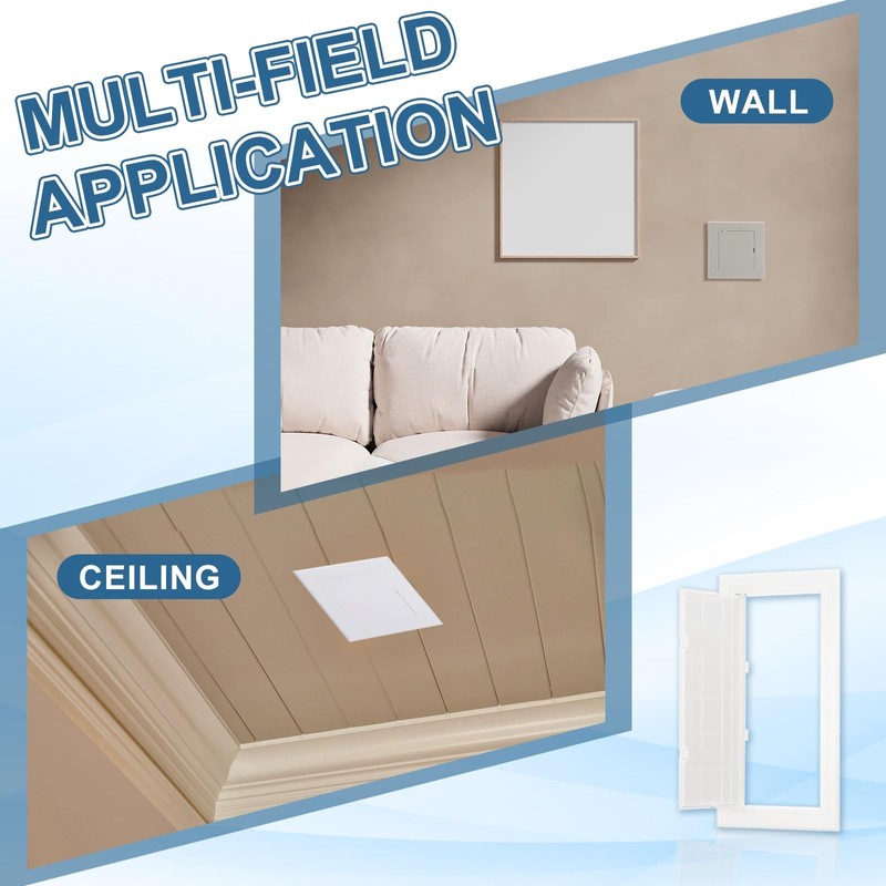 PATIKIL Access Panel for Drywall 145x295mm, 1 Set ABS Plastic