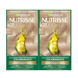 Kit Garnier Nutrisse Oleos Rubio Cenizo 9.1, 2 unidades