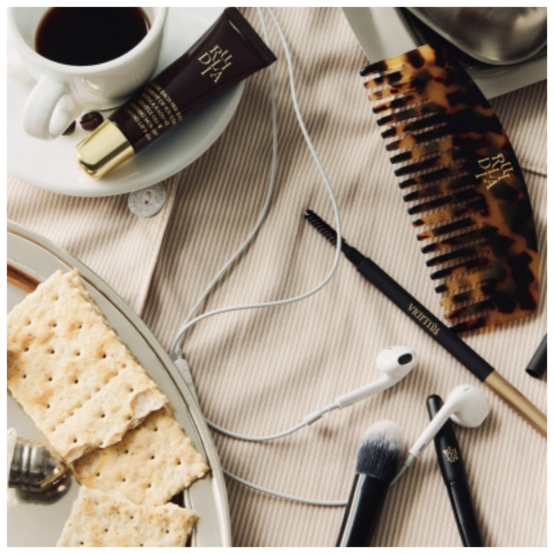 RULIDIA Luxury Hair Comb & Pouch Set 2items