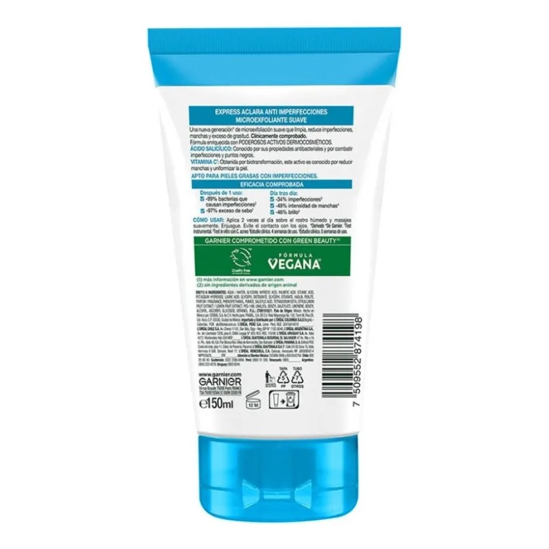 Limpiador Profundo Antiimperfecciones Express Aclara 150ml Garnier