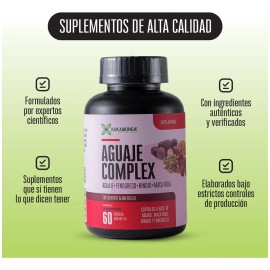 Kit 2 Aguaje  Fenogreco  Hinojo  Maca Roja  60 Cpsulas  Sabor Neutro  Vegano  Equilibrio Hormonal  Vitalidad, Belleza Natural y Bienestar Femenino... 