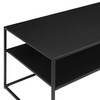 Crosley Furniture Braxton Metal Coffee Table, Matte Black