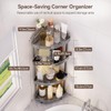Binecer Corner Shower Caddy Stand, 4 Tier Standing Shower Organizer