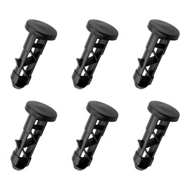 Tabanzhe 6-Piece Wheelie Bin Lid Hinge Pins Kit - Essential Accessories for Household and Commercial Waste Bins, Black Plastic Construction for Durable Performance and Effortless Maintenance