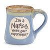 1 X I'm a Nurse Superpower Light Blue 18 Oz