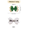 4 Pcs St. Patrick's Day Hair Clips Bow Hair Accessories