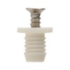 Silverline 8mm Plastic Hinge Dowel Inserts with Screws, 50 Pcs