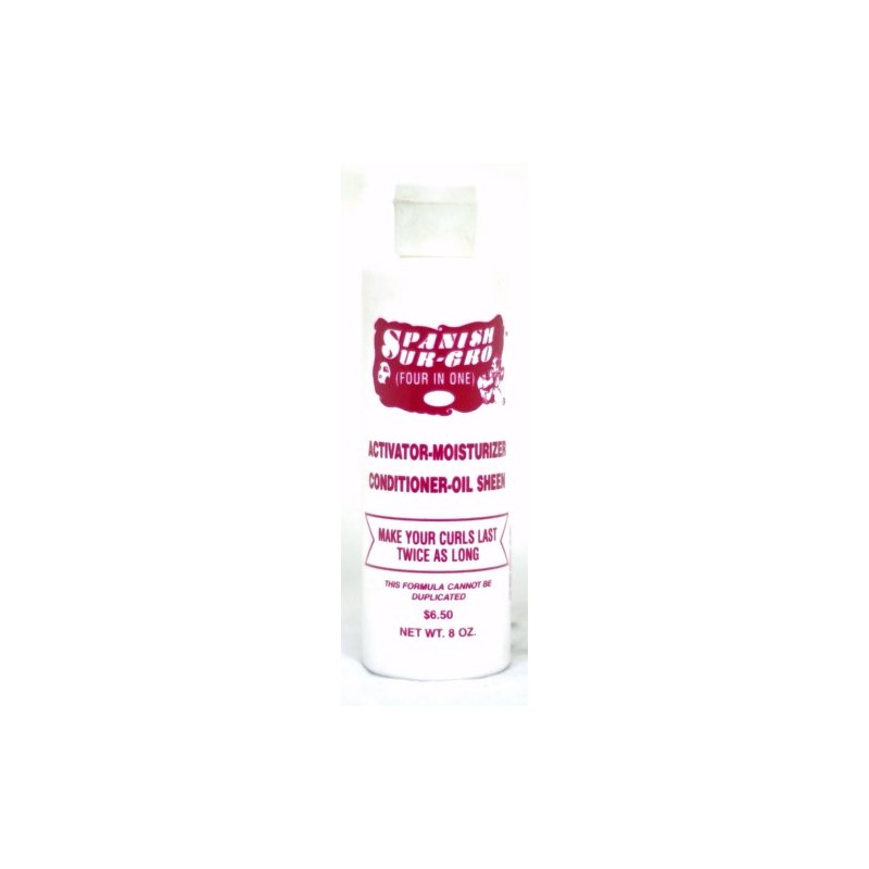 Spanish Sur-Gro (Four In One) Activator-Moisturizer-Conditioner-Oil Sheen 8 oz