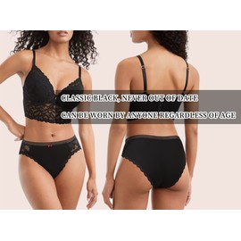 LEVAO Cotton Underwear Women's Bikini Panties Breathable Hipster Stretch Full Briefs Multipacks S-XL