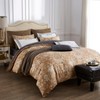 mixinni Long Staple Cotton Percale Golden Paisley Duvet Cover King