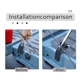 Lcojicep Tailgate Tie Down Anchor Bed Cleat Compatible with Ford Maverick 2022-2025 Truck Tailgate Bed Tie Down Anchors Rings Trailers Hook Cargo Bolt Pickups Load Anchor External Accessories