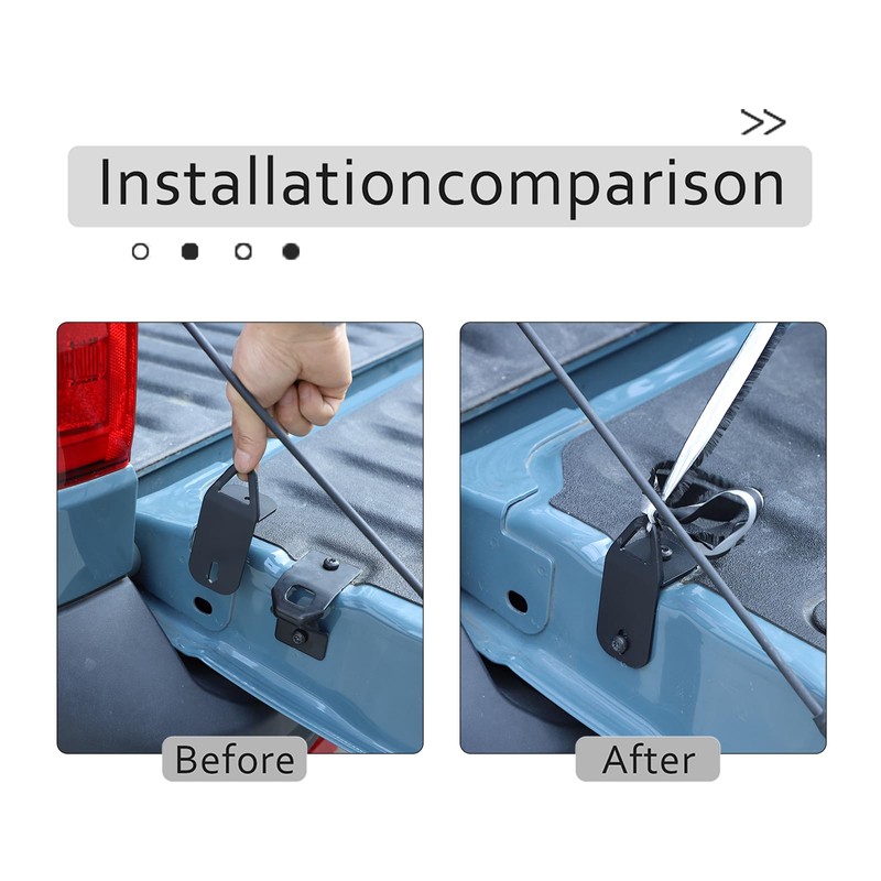 Lcojicep Tailgate Tie Down Anchor Bed Cleat Compatible with Ford