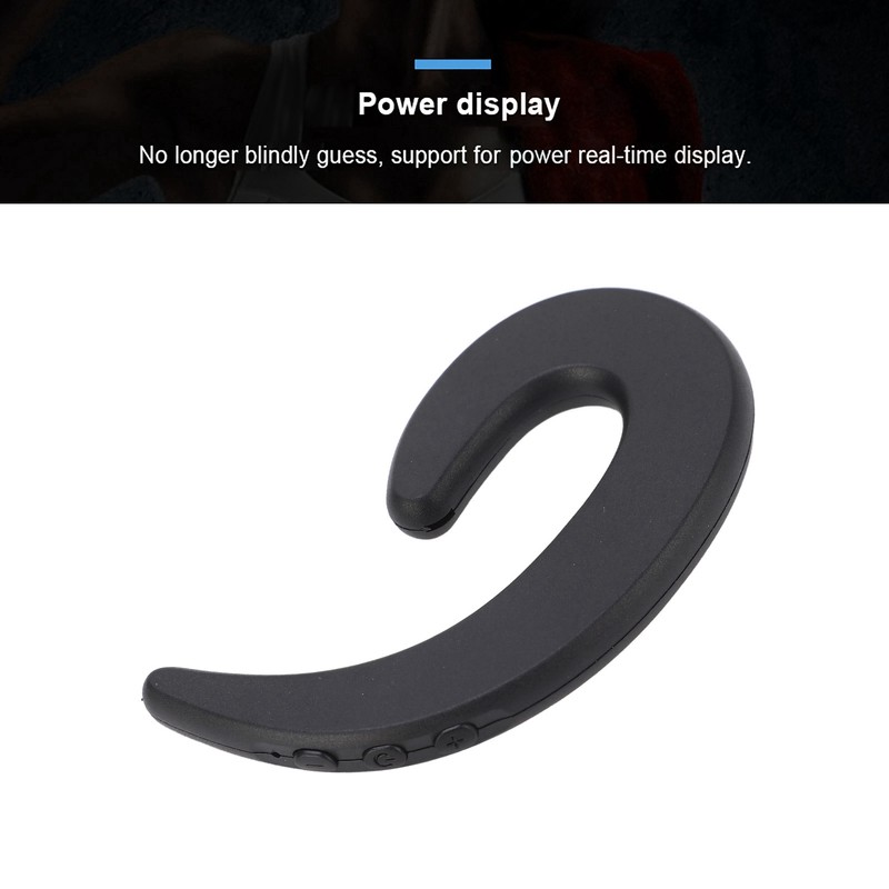 Wireless Bluetooth Headset Earphone Stereo EarHook With Micphone (Black)