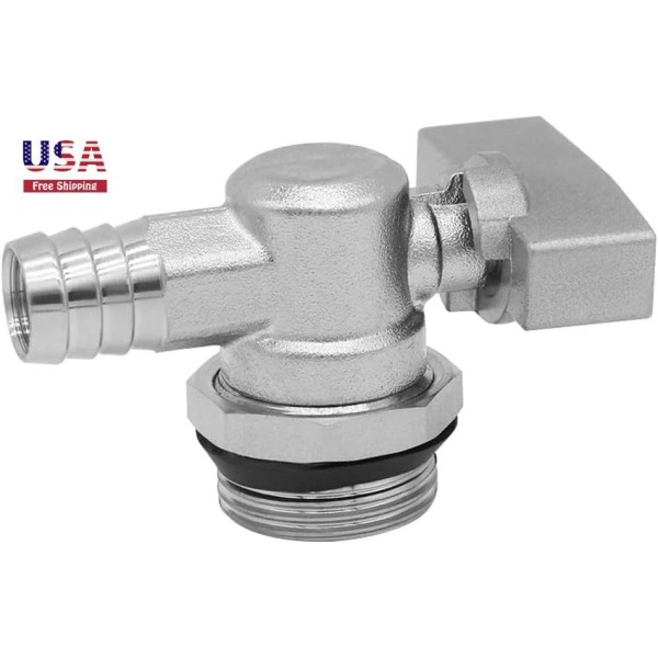 sashow Water Heater Drain Valve 3/4" NPS Male to 1/2"