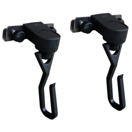 Suikan Seinno Curtain Hook/Ring, Black, Approx. 2.4 x 3.9 x 1.9 inches (6 x 10 x 4.9 cm) (1 piece), Load Capacity: Approx. 4.4 lbs (2 kg), Perfect for Awning Tarps, Set of 2