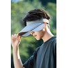 Men Summer Sun UV Protection Widened Pull Plate Hollow Top