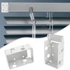 Hsthe Sea 2 Pieces Box Mounting Brackets, 2 Sets for