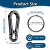 Mabor Pack of 4 Key Ring Carabiner, Key Rings with