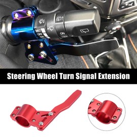 X AUTOHAUX Red Car Turn Signal Extension Steering Wheel Extension Kit