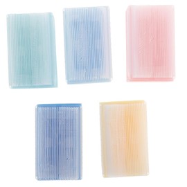 PLAFOPE Juego De 5 Cepillos De Esponja Sensorial Para Baño Infantil, Esponjas Suaves Multicolor Para Entrenamiento Táctil, Limpieza Delicada Del Cuero Cabelludo, Cuidado y Masaje Para Bebés Pequeños