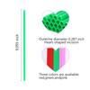 Heart shaped beverage straw, pink heart shape, 50-100 cute plastic