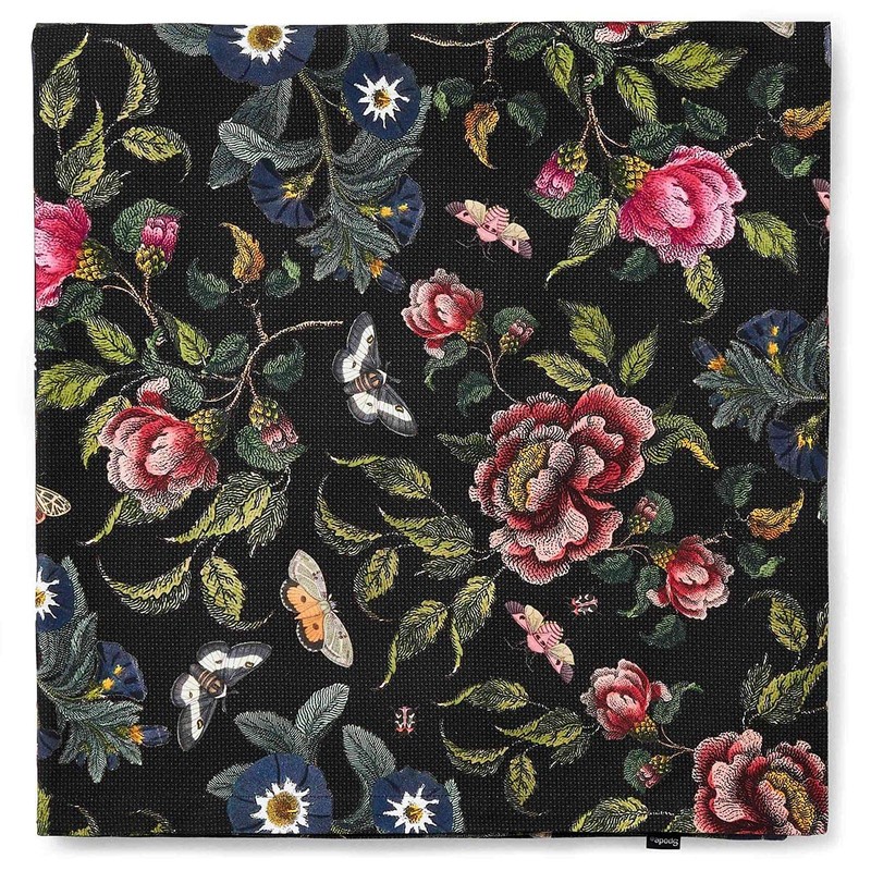 Spode Creatures of Curiosity Tablecloth - Black 100% Cotton 140