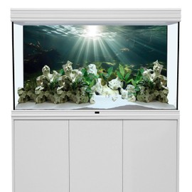 MIRRORANG 120 x 50 cm Underwater Aquarium Background Water Plant Sun Terrarium Background Underwater Aquarium Background