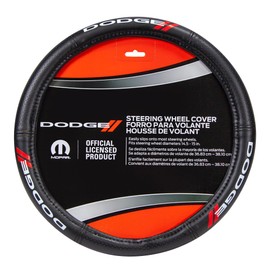 Plasticolor 006726R01 Dodge Elite Series Black Steering Wheel Cover