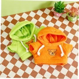Alasum 4 Pieces Bear Doll Clothes for Dolls Cute Hoodies for Cuddly Toys Decorative Clothing for Stuffed Bears for Dolls Toy Decoration