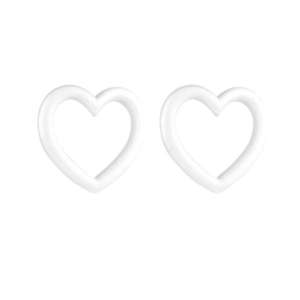 Operitacx Craft Foam Wedding Frame 2pcs Foam Wreath Forms Heart