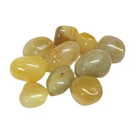 Ten Yellow Aventurine Quartz Tumbled Stones Crystal Healing Reiki FENG Shui Gift Energy Wellness Metaphysical Gemstone VAASTU Meditation