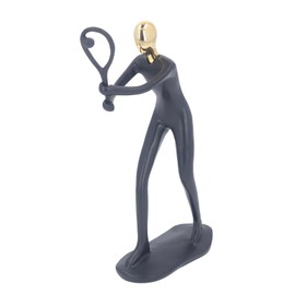 Escultura de Hombre Deportivo, Modelo de Jugador de Tenis de Resina, Escultura de Arte Deportivo de Resistencia, Estatua de Tamaño Compacto para Sala de Estar, Chimenea,