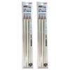 uni/Uni Mark Sheet Pencils, Plain Pattern Pencils for Exam and Test HB, Pack of 3 [White] 3P HB White/W (3 Packs of 2)