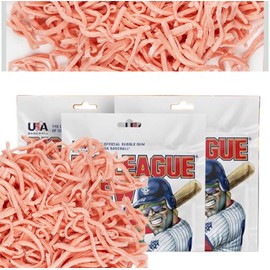Shredded Chewy Bubble Gum, Baseball Candy, Gluten Free - (3 Pack, Original Flavor)