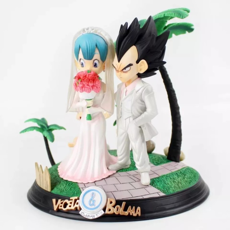 Dragon Ball Figura Boda Vegeta Y Bulma Dragon Ball Recién
