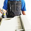 EZZLife Work Aprons, 29.53 x 24.80in(75x63cm) Heaavy Duty Carpenters Working