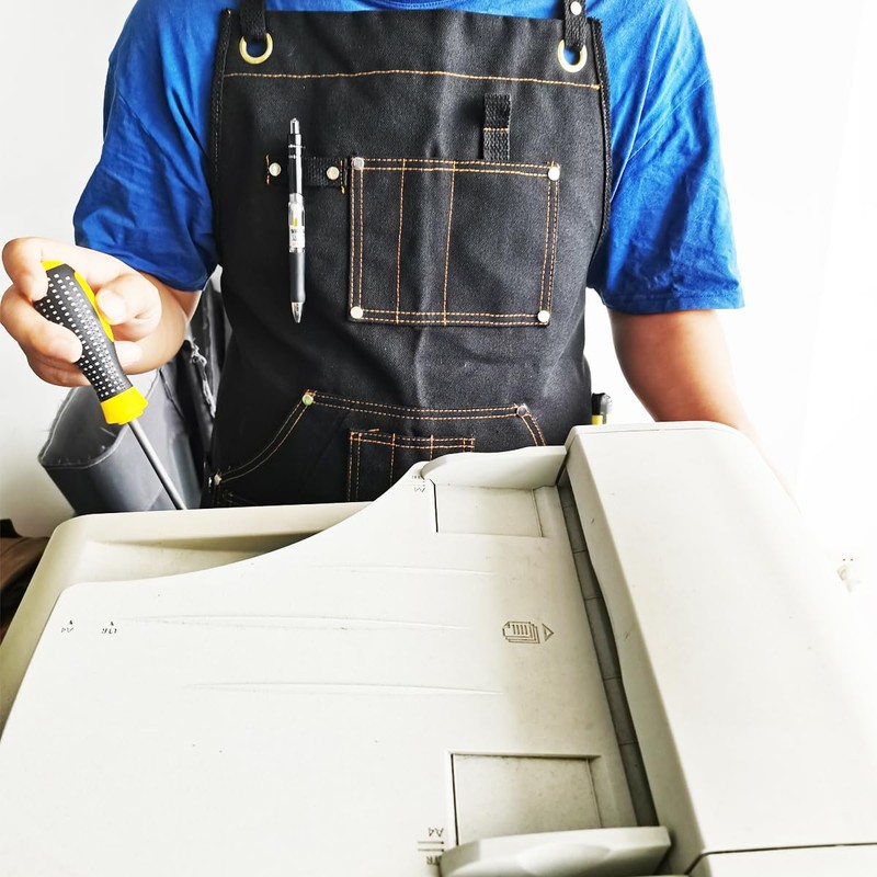 EZZLife Work Aprons, 29.53 x 24.80in(75x63cm) Heaavy Duty Carpenters Working