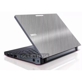 Unbranded/Generic BRUSHED ALUMINUM Vinyl Lid Skin Cover fits Dell Latitude 2100 Laptop