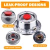 CheeMuii CheeMuii 343-4009 Trailer Hub Cap 2 PCS 3434009 Aluminum
