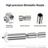 HIKUDIY 0.4mm0.6mm 0.8mm Nozzles for Kobra 3 Max, Quick-Swap Hardened