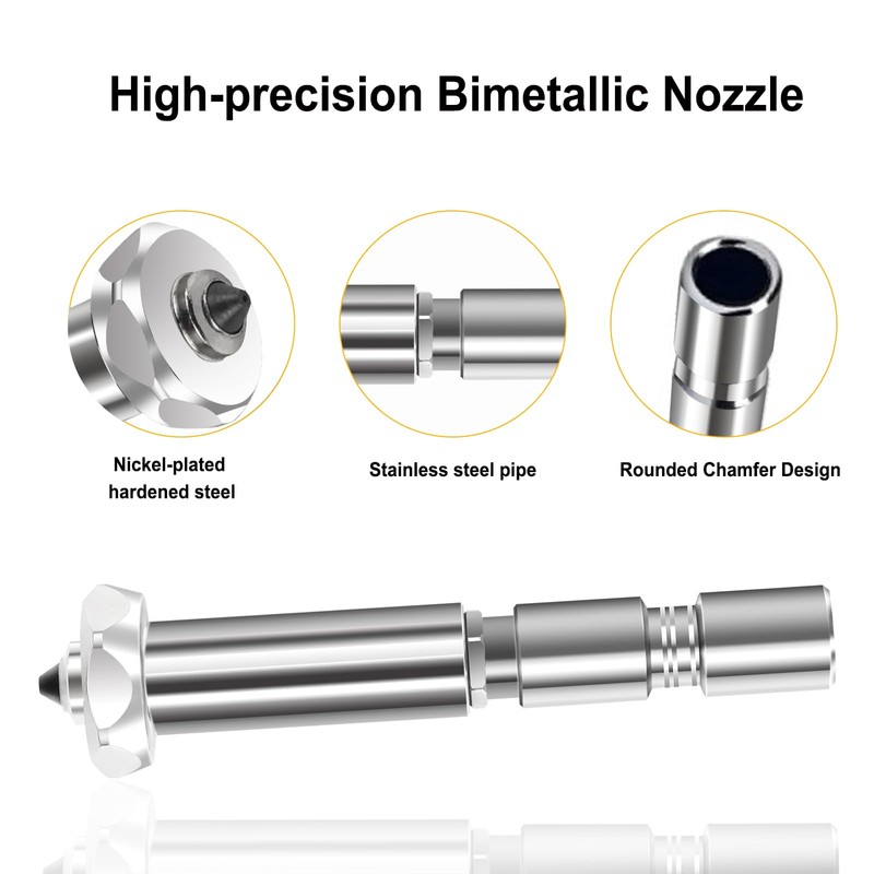 HIKUDIY 0.4mm0.6mm 0.8mm Nozzles for Kobra 3 Max, Quick-Swap Hardened