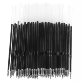 Pen Refills Blue Ballpoint, 100Pcs Blue Reception Pen Ink Refills, 0.7mm Pen Retractable Refill, Ink Pen Refill Smooth Writing for Click Pens Journal Writing, Reception Office Home School