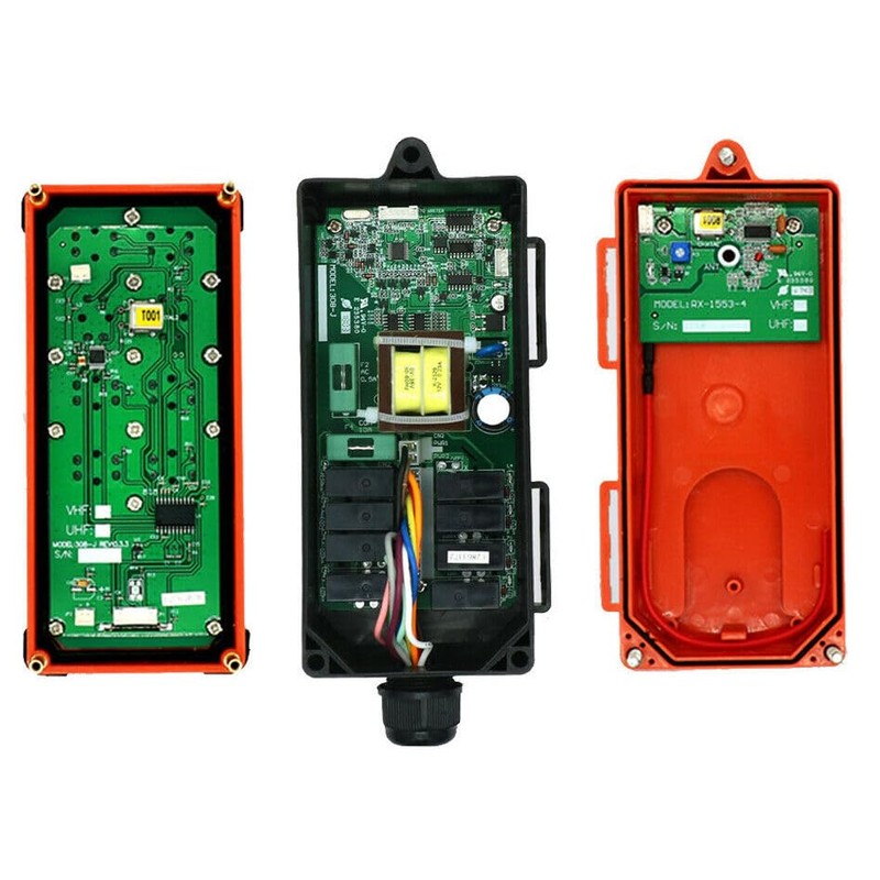Wireless Crane Remote Control, 2X 8-Button Transmitter + 1x Receiver,