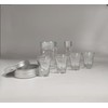 Portable Communion Service Set With 4 Cups,Juice Bottle,Anointing Oil Glass