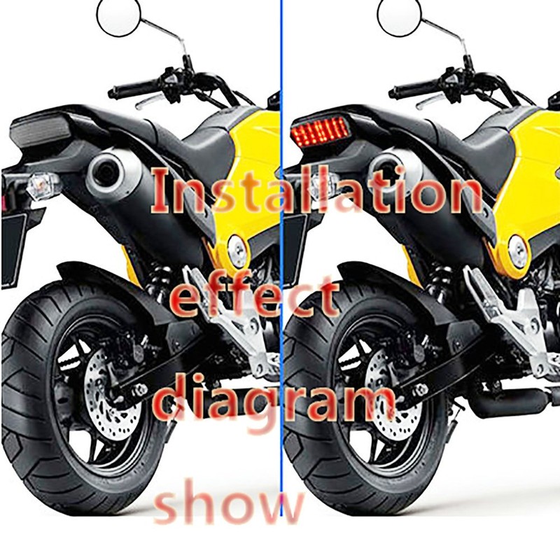 Yibid LED Integrated Tail Light for 2014-2018 Honda Grom MSX