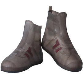 Eiza e733 Waterproof Shoe Cover, Anti-Slip, Rain, High Cut, Lightweight, Stretchable, Mud Flap, Braun