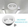 Circle Air Vent Cover 100mm 4'' Ducting White High Quality